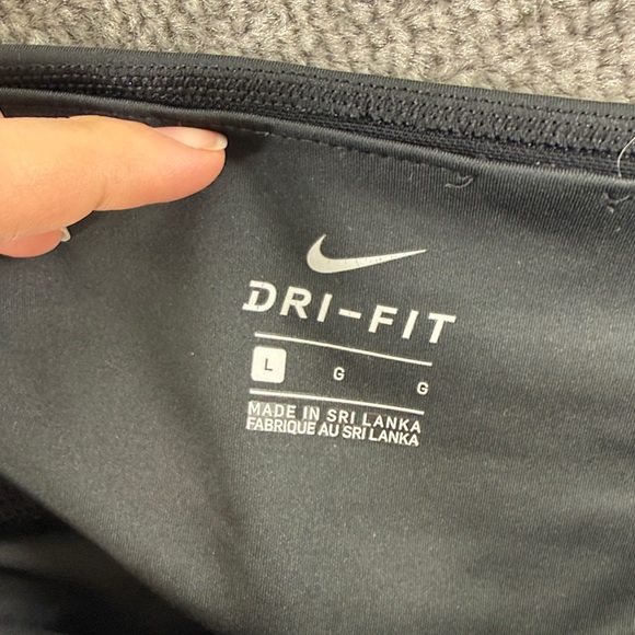 Nike Dri Fit Black Pull On Pants Womens L Low Rise Athletic Active Sweats - Picture 6 of 12